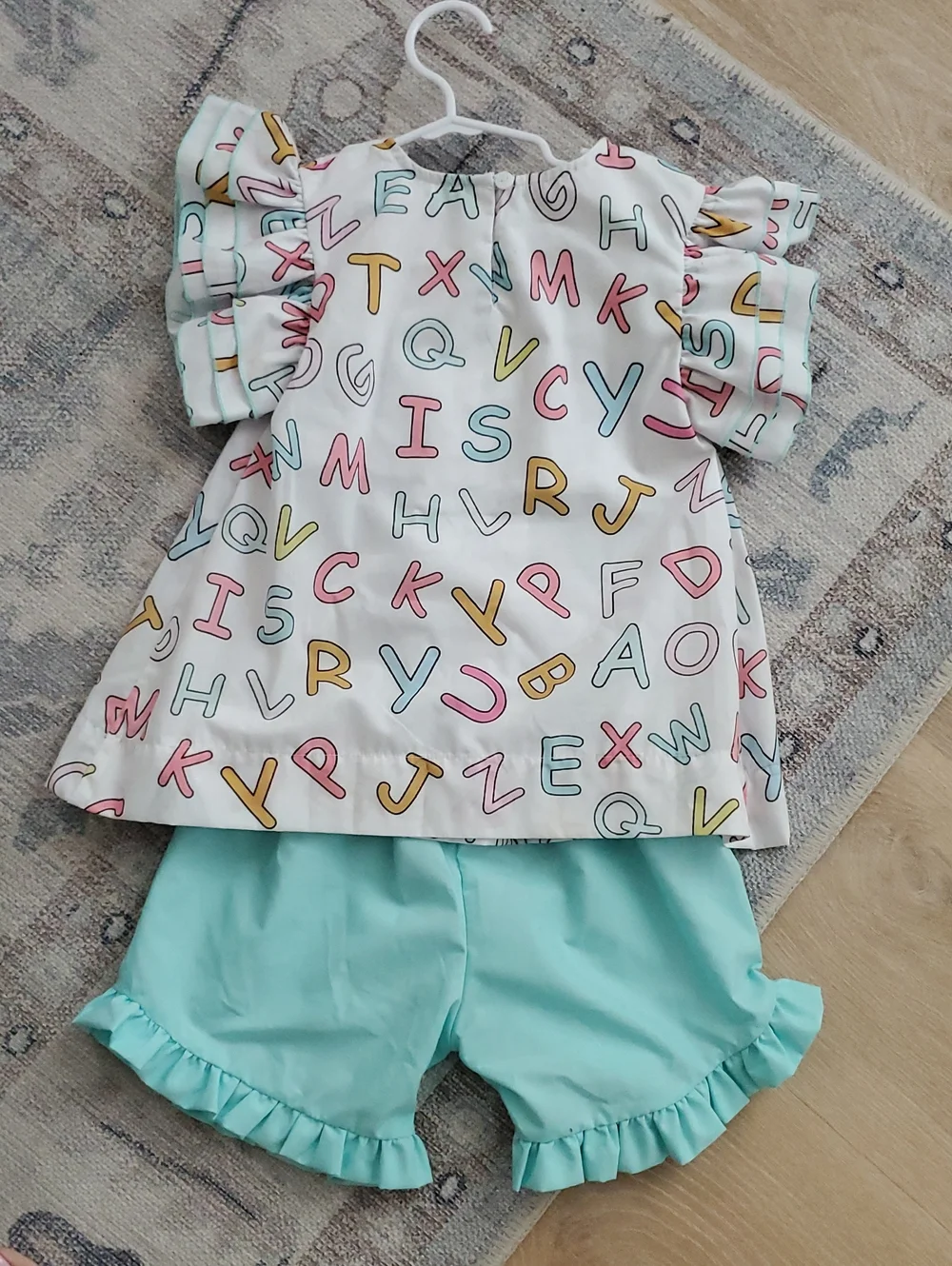 Scout & Holland Girls Back To School ABC Matching Set Outfit Sz5T